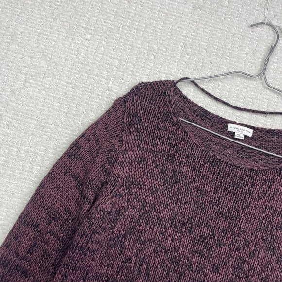 JDY Jacqueline De young Crochet knitted long sleeve Wine Red Jumper Women Sz M - Picture 4 of 14